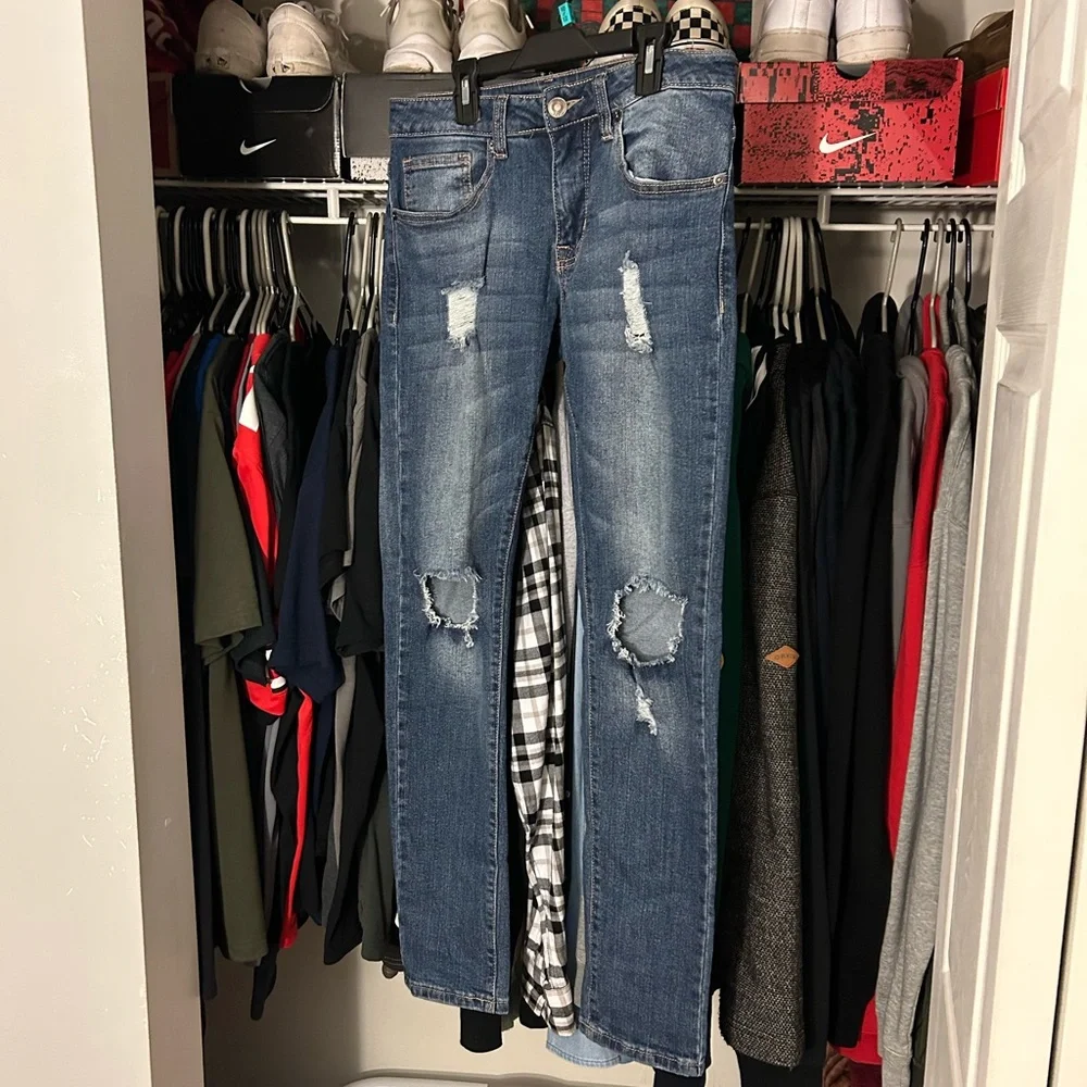 Blue Ripped Jeans - Picture 1 of 6
